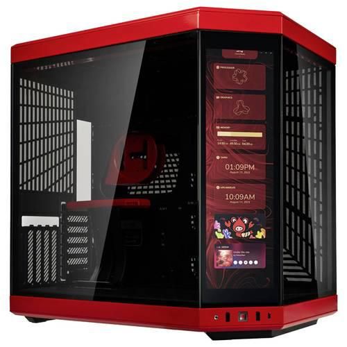 HYTE Y70 Touch Midi-Tower PC-Gehäuse Schwarz-Rot