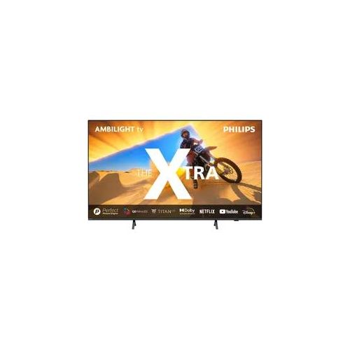 PHILIPS Mini-LED-Fernseher, F (A-G), grau (anthrazit), 65, Fernseher, Topseller