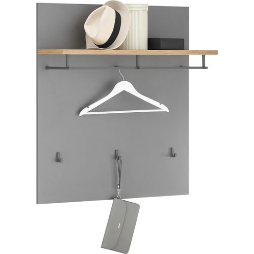 HBZ Garderobenpaneel »Milan Paneel breit, BxHxT 85x95x27 cm«, (1 St.), Paneel mit 1 Hutablage, 1 Kleiderstange, 3 Kleiderhaken