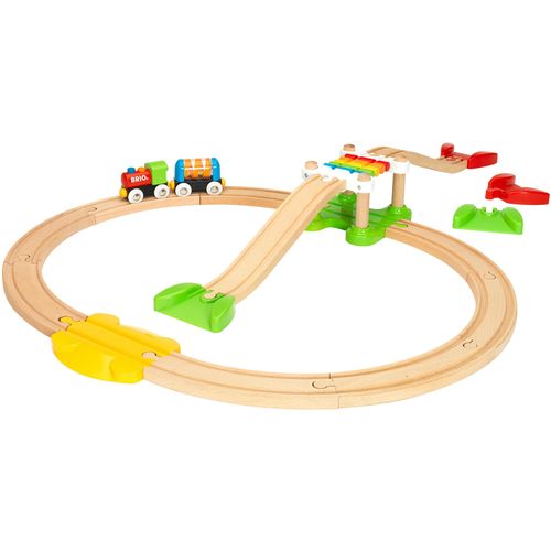 Spielzeug-Eisenbahn BRIO "BRIO WORLD, Mein erstes Bahn Spiel Set" Spielzeugfahrzeuge beige (natur) Kinder Made in Europe, FSC- schützt Wald - weltweit