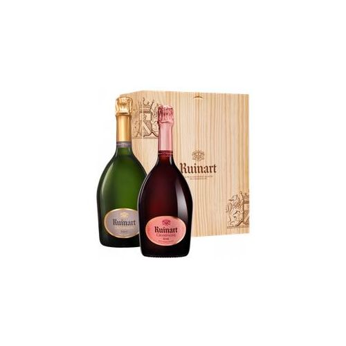 Champagner Ruinart - Geschenkset 2 fl. - Brut + Rosé