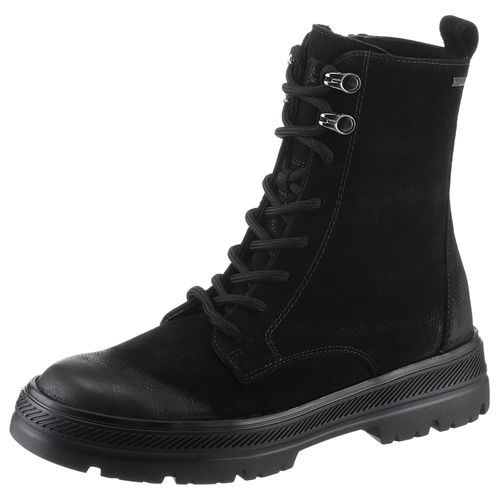 Schnürboots PAUL GREEN Gr. 40, schwarz Damen Schuhe Blockabsatz, Schnürstiefelette, wasserabweisende GORE TEX-Membran