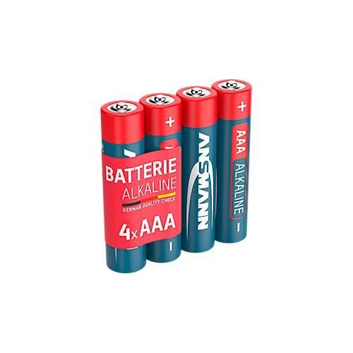 Ansmann Alkaline-Batterien Micro AAA, 4 Stück