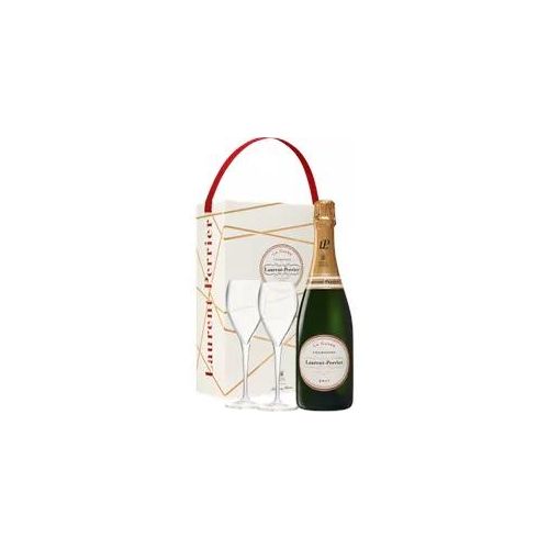 Champagner Laurent Perrier - La Cuvée - Geschenkset 2 Champagnergläser