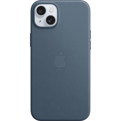 APPLE Smartphone-Hülle "iPhone 15 Plus FineWoven mit MagSafe", blau (pazifikblau), Apple iPhone 15 Plus, Hüllen