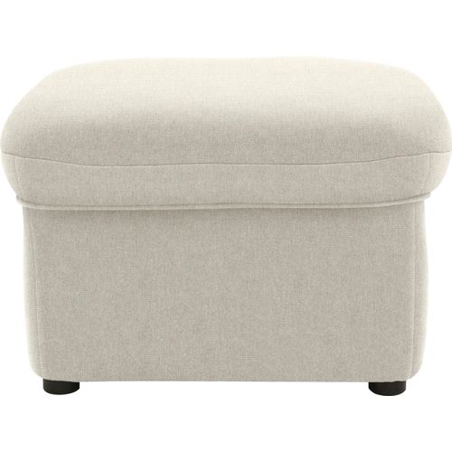 Hocker DOMO COLLECTION "Faenza", beige, B:60cm H:41cm T:60cm, 92% Polyester, 8% Nylon, Hocker, Polsterhocker, DOMO collection Hocker, in großer Farbvielfalt
