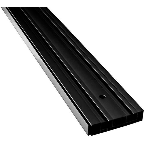 Gardinenschiene SN DECO GROUP "Vorhangschiene SH (2)" Gr. 8, schwarz, L:400cm T:7,7cm, Kunststoff, Gardinenstangen, Gardinenschiene