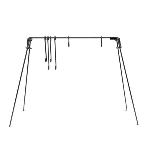 BonFeu FireBridge BonBridge - Grillen über einer Feuerstelle - Schwarz - Stahl - 111x46x150 cm