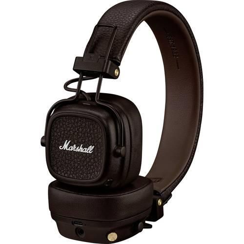 Marshall Major V Brown HiFi Over Ear Kopfhörer Bluetooth® Braun