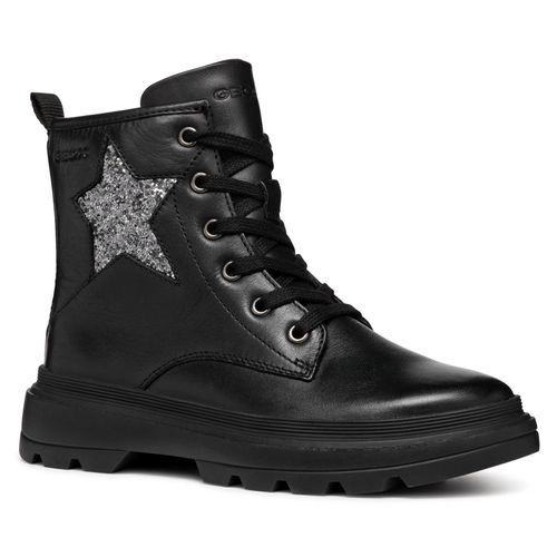 Geox Schnürboots »J KIDDARTAH GIRL A«, Plateaustiefel, Winterstiefel, Chunky Boots mit Glitzer