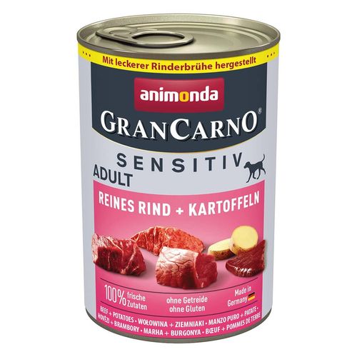 animonda GranCarno Sensitiv Rind und Kartoffel 24x400g