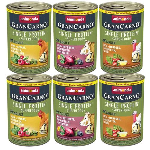 animonda GranCarno Superfoods Adult Variation Mixpack 24x400g