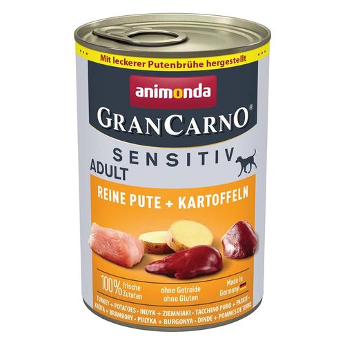 animonda GranCarno Sensitiv Pute und Kartoffel 24x400g