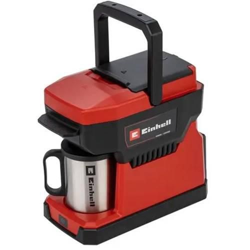 Einhell TE-CF 18 Li-Solo Power X-Change Kaffeemaschine Rot Fassungsvermögen Tassen=1 mit Filterkaffee-Funktion