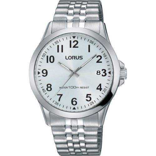 Quarzuhr LORUS, silber (silberfarben), Armbanduhren, Herren, Armbanduhr, Herrenuhr,Damenuhr,Edelstahlarmband,bis 10 bar wasserdicht