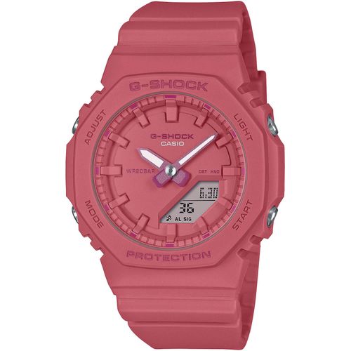 Chronograph CASIO G-SHOCK, rot, Armbanduhren, Damen, Quarzuhr, Armbanduhr, Damenuhr, Herrenuhr, Stoppfunktion, Resinband