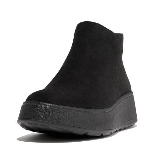 FitFlop F-mode suede flatform zip ankle boots