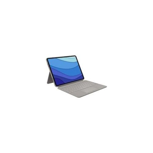 Combo Touch für iPad Pro 12 5/6 Gen. 920-010216, Tastatur hellbeige, DE-Layout, Scherenmechanik, für iPad Pro 12,9