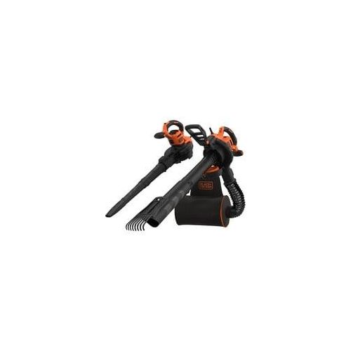 3-in-1 Elektro-Laubsauger BEBLV301-QS, Laubsauger/Laubbläser schwarz/orange, 3.000 Watt