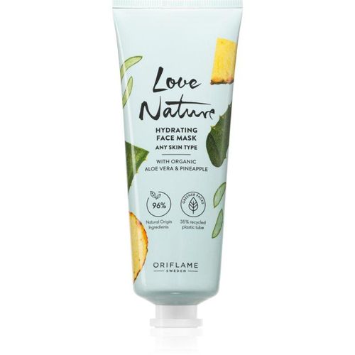 Oriflame Love Nature Organic Aloe Vera & Pineapple masque visage hydratant 75 ml