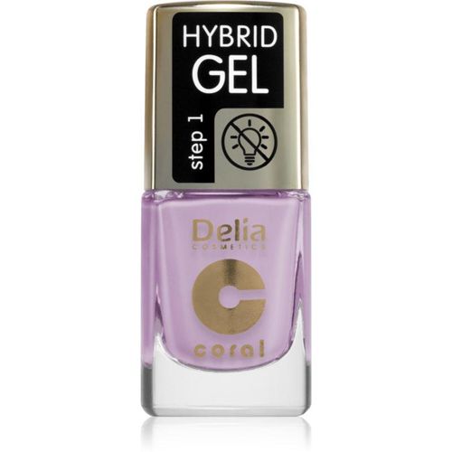Delia Cosmetics Coral Nail Enamel Hybrid Gel gel nail polish shade 141 11 ml