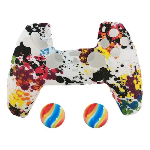 2 x Schutzhülle für Playstation 5 DualSense Controller Skin Silikon Schutz Motiv