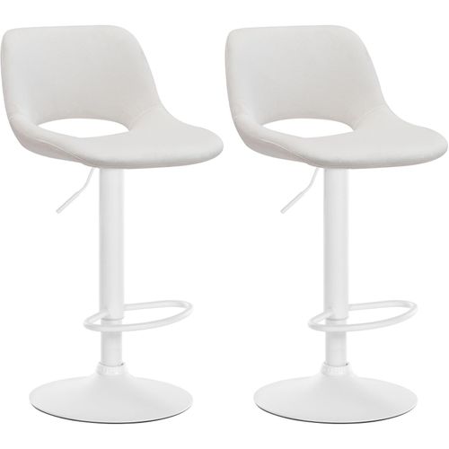 CLP 2er Set Barhocker Camden I Samt-Bezug