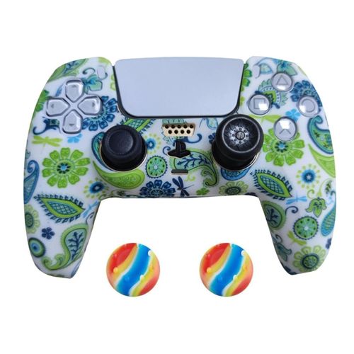2 x Schutzhülle für Playstation 5 DualSense Controller Skin Silikon Schutz Motiv