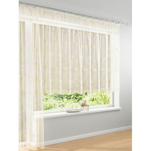 Gardine HEINE HOME Gr. 4, beige (creme), B:300cm H:245cm, Polyester, Gardinen