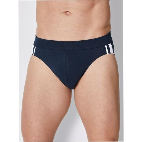 Slip SCHIESSER, Herren, Gr. 6, blau (marine), 95% Baumwolle, 5% Elasthan, Unterhosen