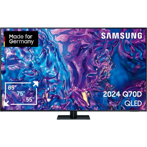 SAMSUNG QLED-Fernseher, Neural Quantum 4K AI Gen2 Prozessor, bis zu 120Hz, E (A-G), Fernseher, schwarz, 85