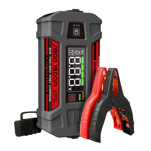 3-in-1 Gert: Jump Starter / Starter / Booster 1000A + Powerbank 12000Mah + Taschenlampe Lokithor J1500, funktioniert bei -20C