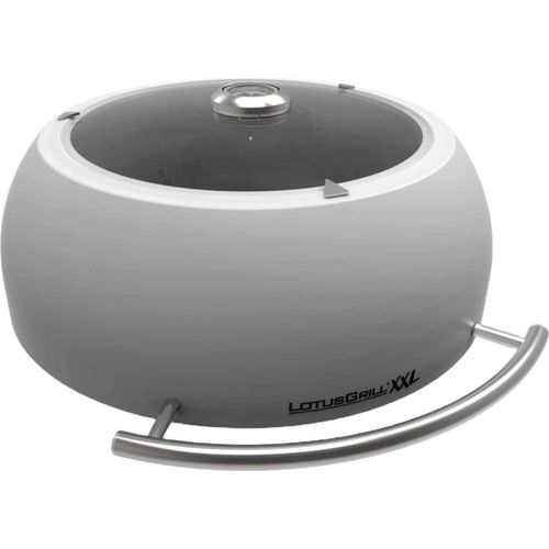 LotusGrill Edelstahl Glas Grillhaube für XXL Thermometer
