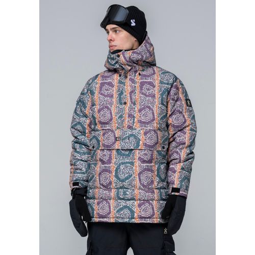 Skijacke BULA, Herren, Gr. S, lila, 100% Polyester, kariert, unifarben, Jacken, mit wasserdichter Funktion