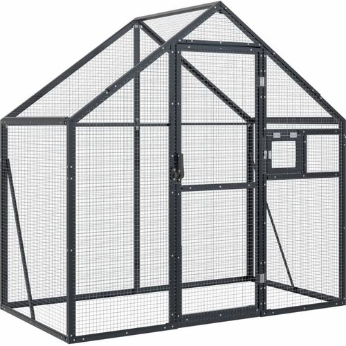 Prolenta Premium - Voliere Anthrazit 179x100x185 cm Aluminium