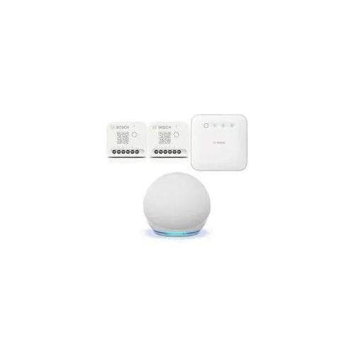 Bosch Smart Home - Starter Set Licht-/ Rollladensteuerung mit 2 Unterputz-Aktoren + Amazon Echo Dot Gen. 5