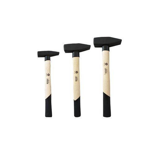 Vago-Tools Profi 3 tlg Set Schlosserhammer Schlosser Hammer 200 800 1000 g Hämmer