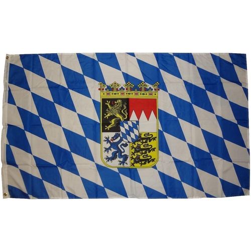 Flagge Bayern Wappen 90 x 150 cm