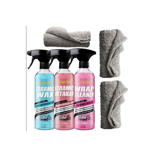 CERAMIC WAX - CERAMIC DETAILER + WRAP CLEANER SET (3x500ml)