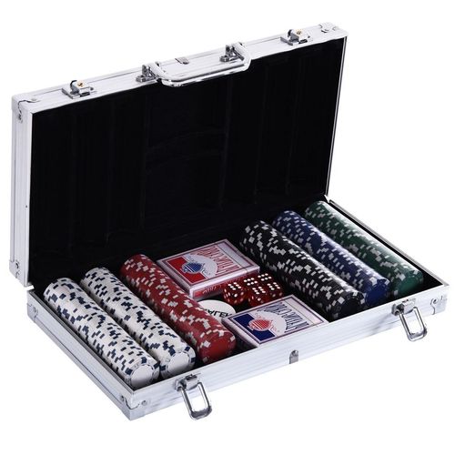 Pokerkoffer Pokerset Poker Set Jetons Koffer 38x20,5x6,5 cm