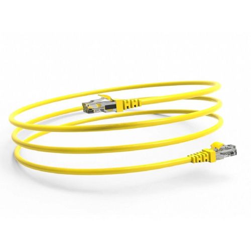 ICAT6-01TS RJ45 Cat6 UTP Ethernetkabel LAN-Kabel Gelb 1 Meter