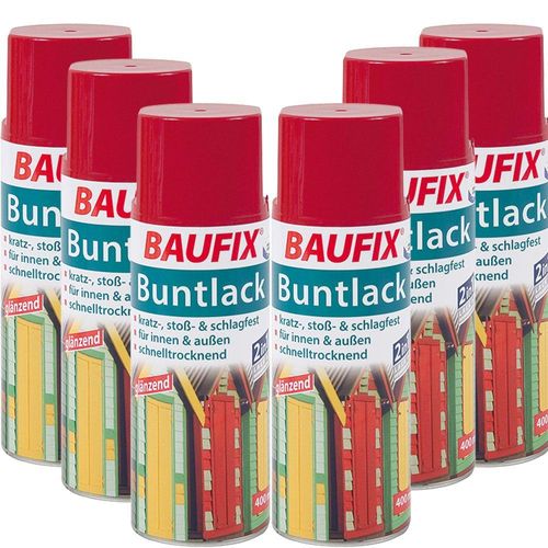 Buntlack Spray rot 6er-Set