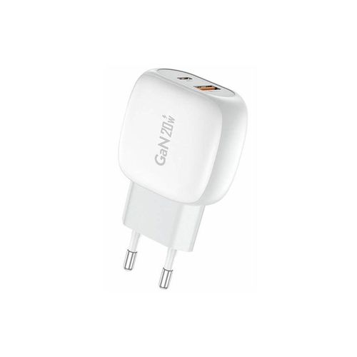 Foneng EU41 USB-C+USB-A 20W mains charger (white)