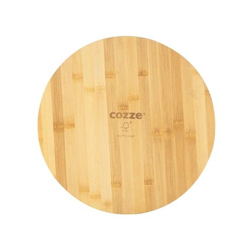 cozze ® Pizzaschneidbrett Ø350 x 12mm Bambusholz