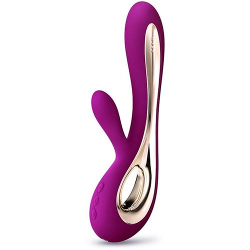 Lelo Soraya 2 Vibrator mit Klitoris-Stimulator Deep Rose 22 cm