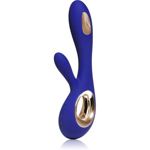 Lelo Soraya Wave Vibrator mit Klitoris-Stimulator Midnight Blue 21,5 cm