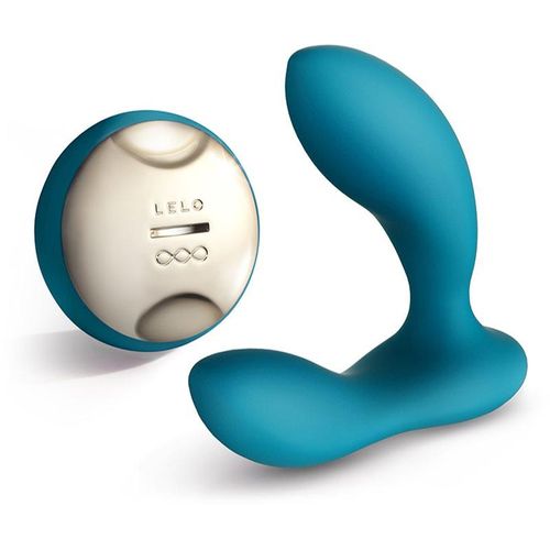 Lelo Hugo Prostate Massager Butt-Plug vibrierend Ocean Blue 11.5 cm