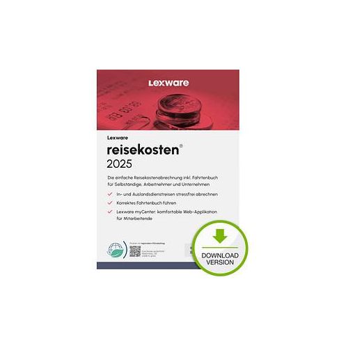 LEXWARE reisekosten plus 2025 Software Vollversion (Download-Link)