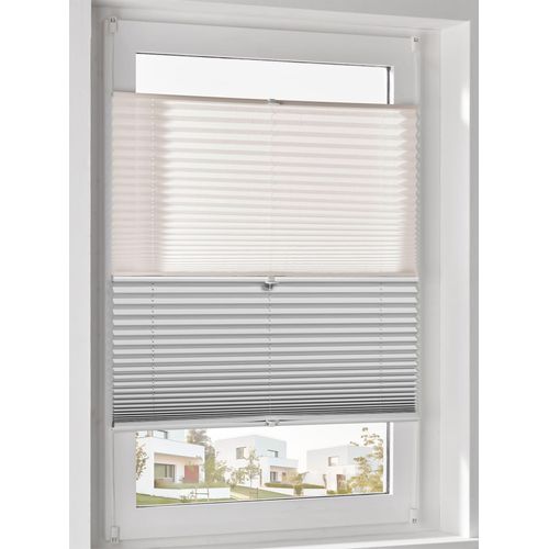 Jalousie HEINE HOME Gr. 2, grau (weiß, grau), B:50cm H:130cm, Jalousien