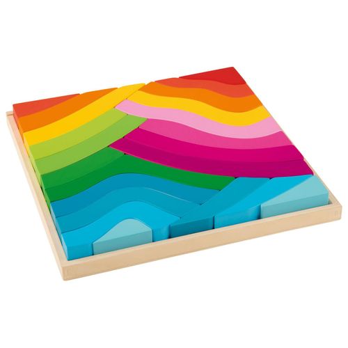 Playtive Holz Regenbogen groß Montessori (Vier-Elemente-Baukasten)